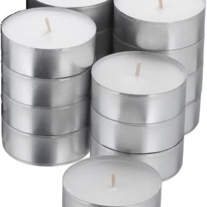 Realm White Unscented Tea Light Candles