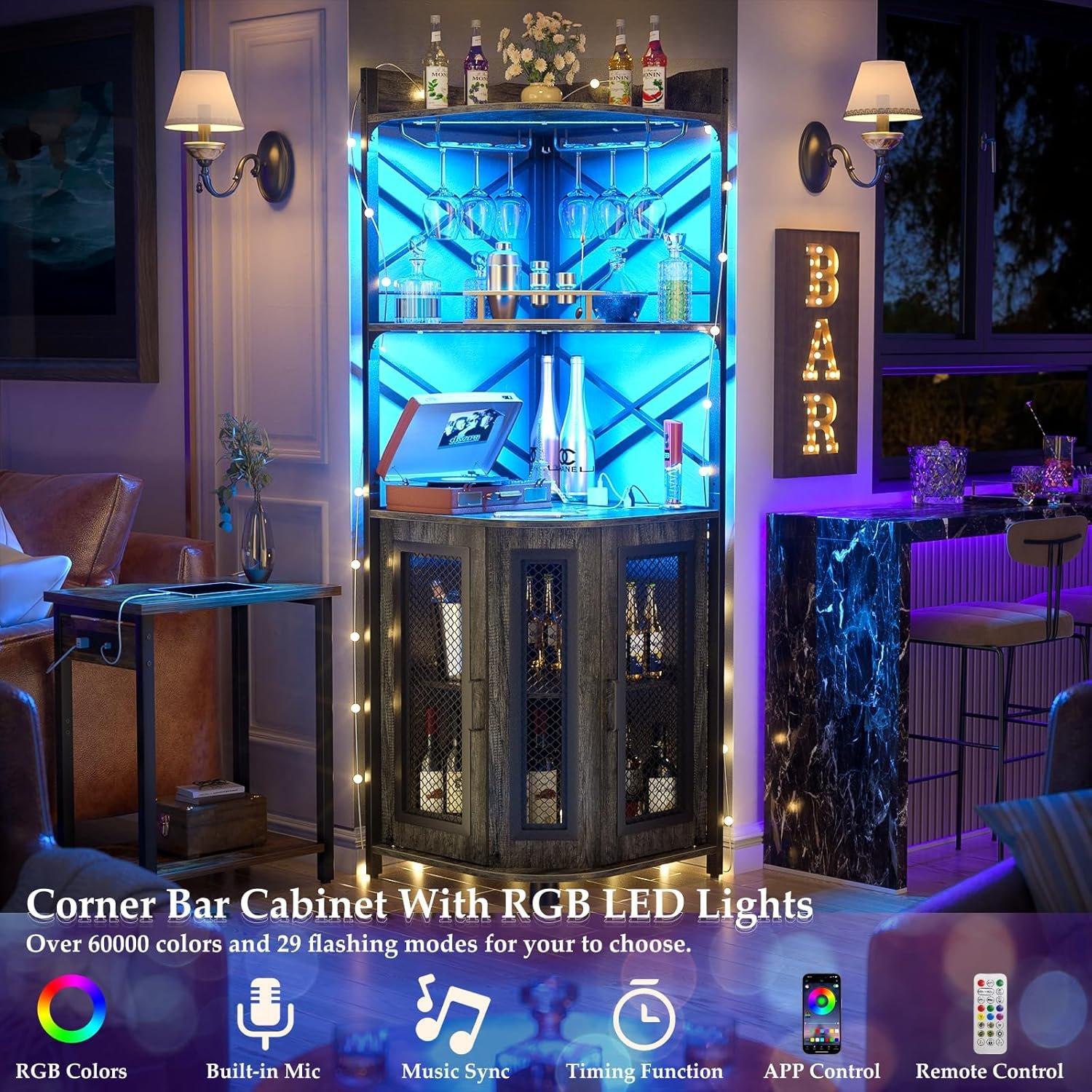 Corner Bar Cabinet - Image 2