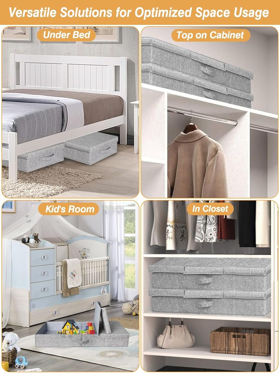 Under Bed Storage Containers with Lids, 2 Pack - Image 2