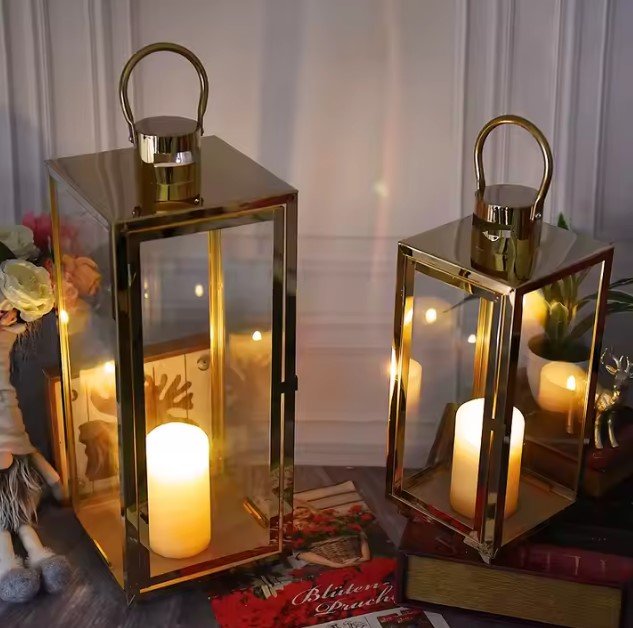 Decorative Stainless Steel Metal Lanterns - Image 3